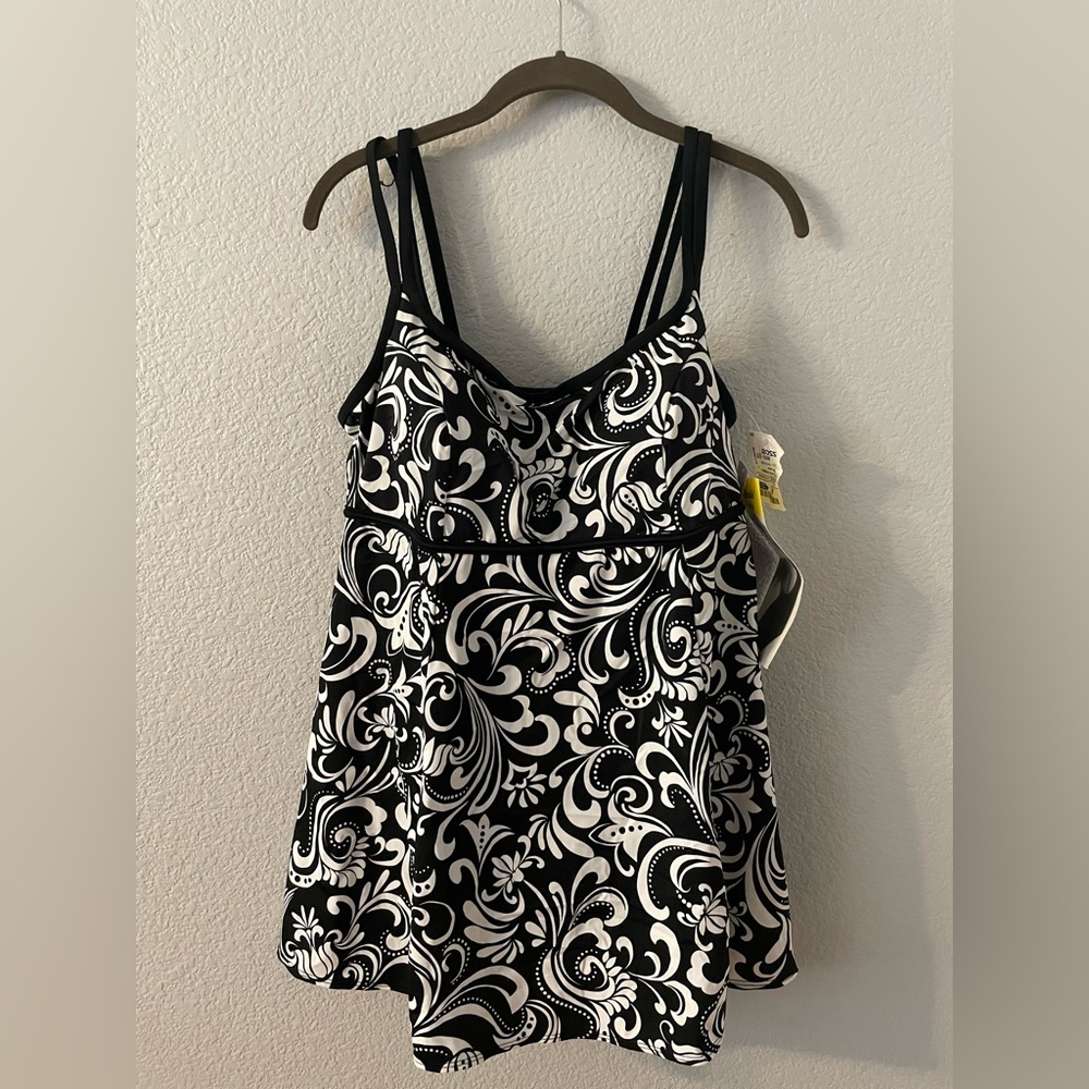 Longitude Black and White Swimsuit